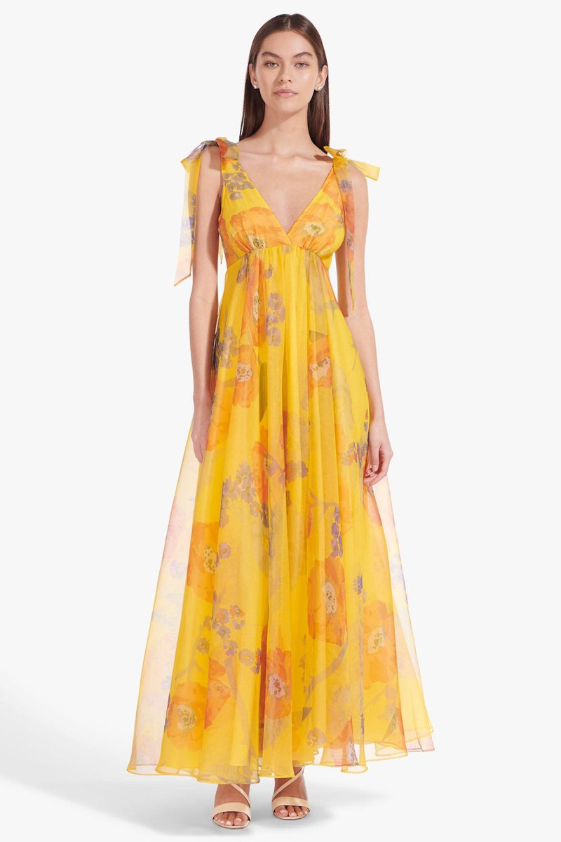 STAUD DANDELION DRESS CALIFORNIA POPPY ...